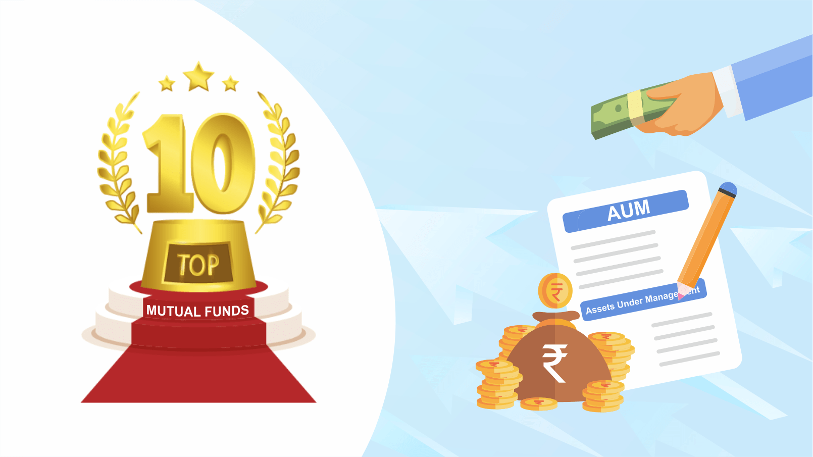 Which are 10 Mutual Funds based on AUM according to the Top Mutual Fund Distributor India?